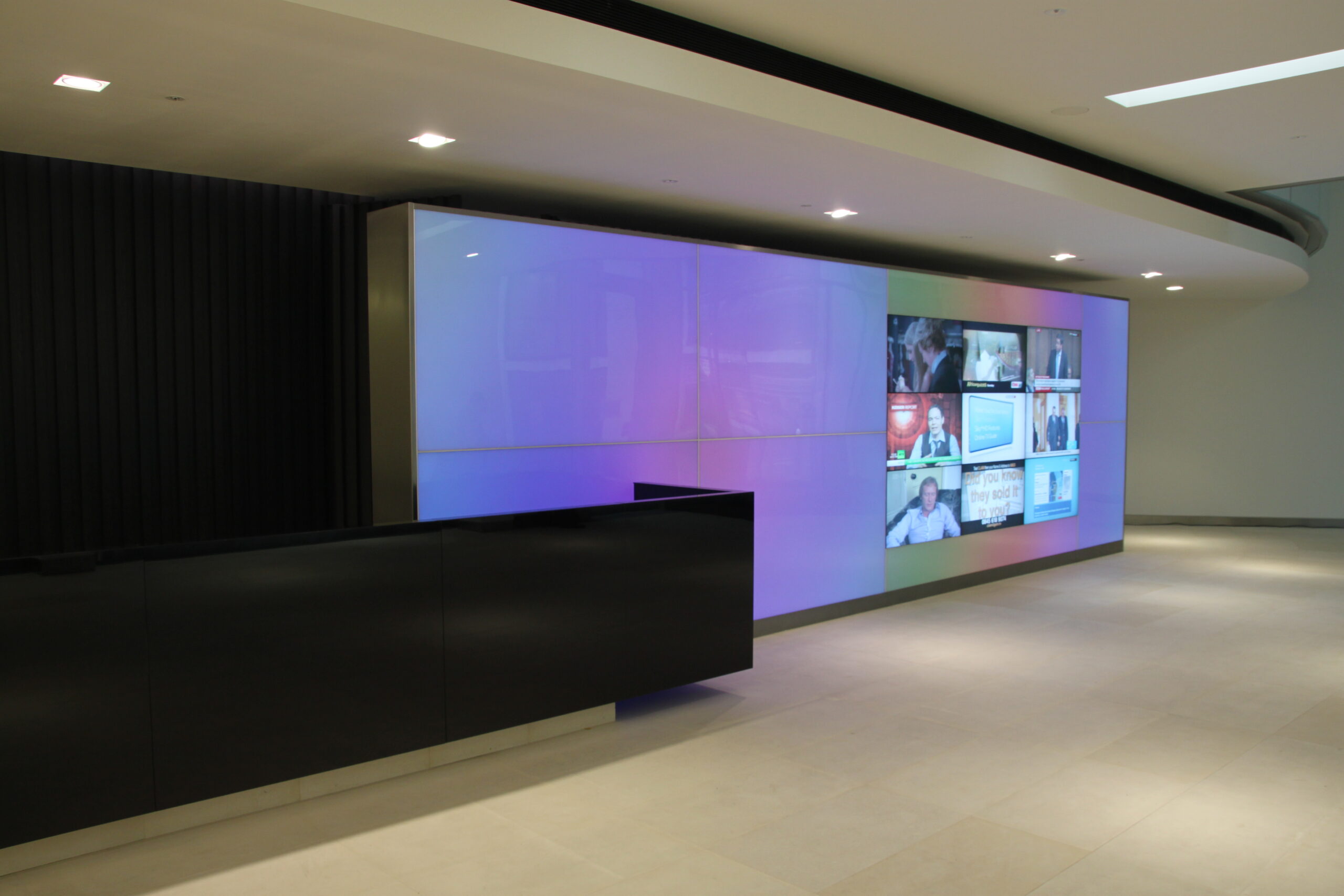 110 Fetter Lane Videowall - Exterior and Interior Lighting for Buildings