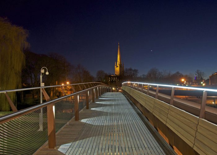 Jarrold Bridge Norwich - Architectural Lighting for Bridges & Walkways