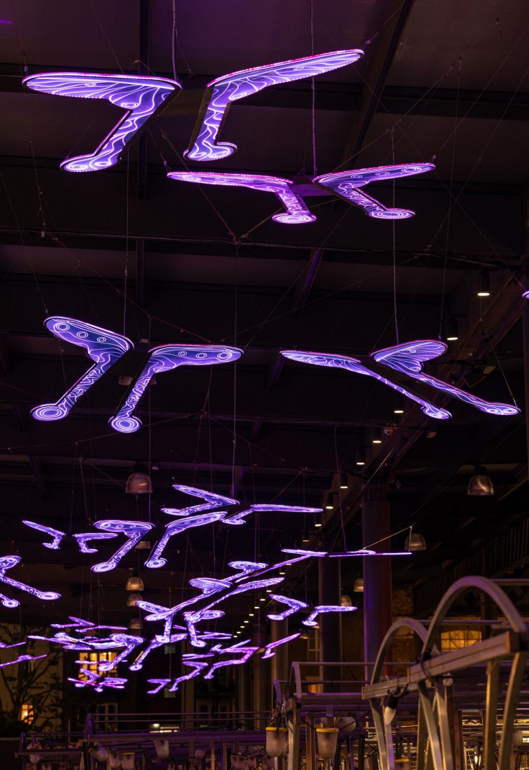 Spitalfields Market Light Art - LTP Integration