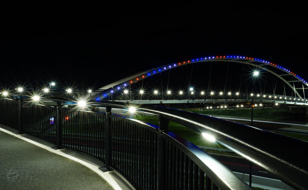 A52 Wyvern Footbridge - Handrail Lighting - LTP Integration