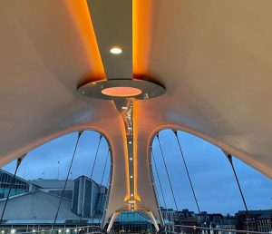 A63 Princes Quay Bridge / Murdoch's Connection - Orange Ceiling - LTP Integration